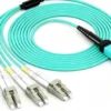 Fiber patch cords MPO-LC 8 OM3
