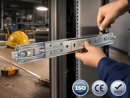 sliding rack rail